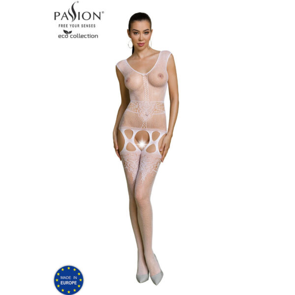 Imagen del artículo erótico PASSION - ECO COLLECTION BODYSTOCKING ECO BS014 BLANCO de PASSION WOMAN BODYSTOCKINGS en la sección MODA & LENCERÍA|Lencería Mujer|Lencería Picante|Bodystocking de Millenial Sexshop.