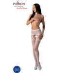 PASSION - S027 MEDIAS CON LIGUERO BLANCO TALLA ÚNICA - Imagen 3