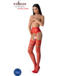 PASSION - S030 MEDIAS CON LIGUERO ROJO TALLA ÚNICA - Imagen 3