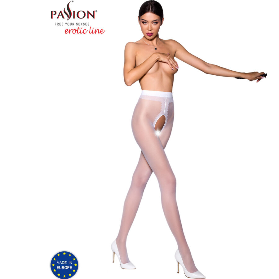 Imagen del artículo erótico PASSION - TIOPEN 007 MEDIAS BLANCO 1/2 20 DEN de PASSION WOMAN GARTER & STOCK en la sección MODA & LENCERÍA|Lencería Mujer|Lencería Sexy|Medias de Millenial Sexshop.