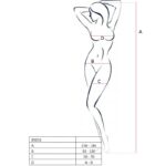 PASSION - WOMAN BS016 BODYSTOCKING BLANCO TALLA ÚNICA - Imagen 2