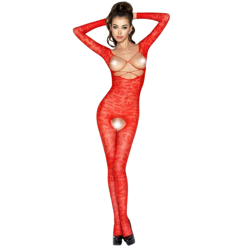 Imagen del artículo erótico PASSION - WOMAN BS031 BODYSTOCKING ROJO TALLA ÚNICA de PASSION WOMAN BODYSTOCKINGS en la sección MODA & LENCERÍA|Lencería Mujer|Lencería Picante|Bodystocking de Millenial Sexshop.
