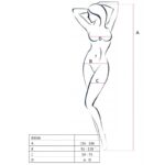 PASSION - WOMAN BS036 BODYSTOCKING BLANCO TALLA ÚNICA - Imagen 2
