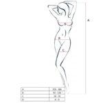PASSION - WOMAN BS055 BODYSTOCKING BLANCO TALLA ÚNICA - Imagen 2