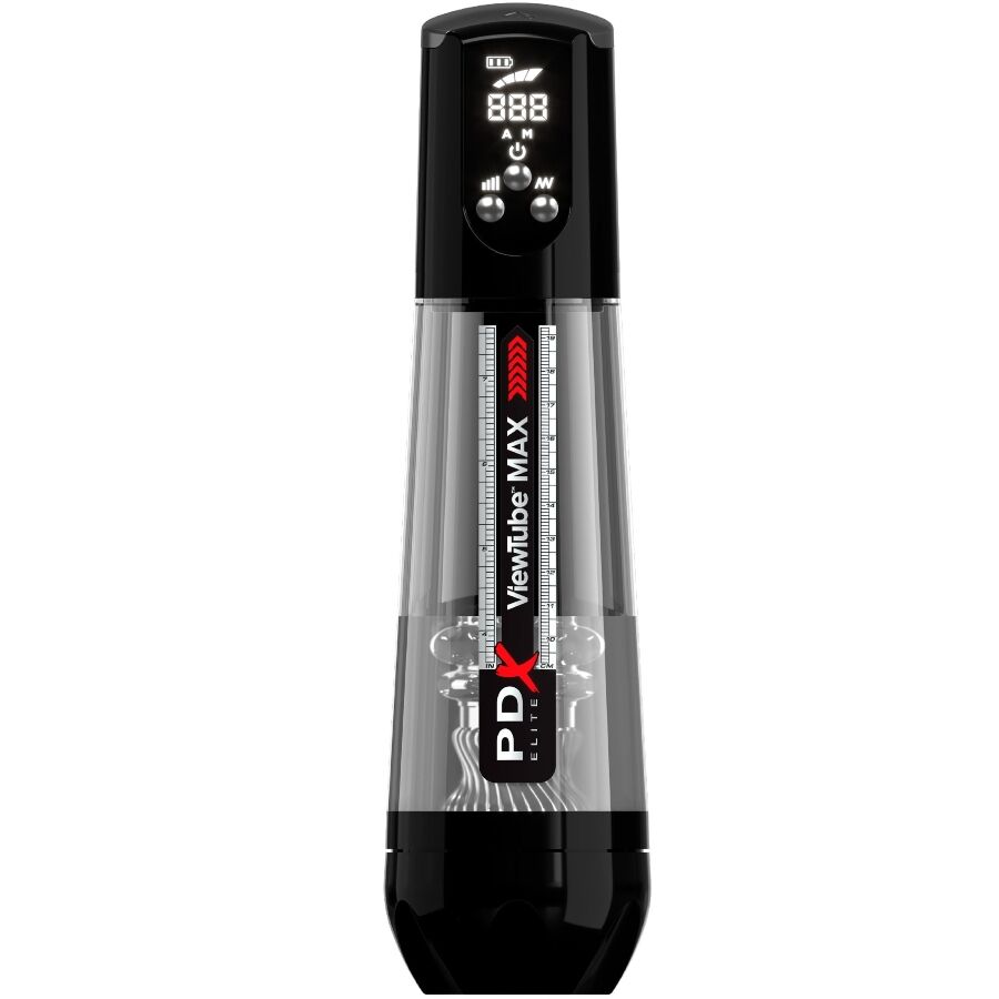 Imagen del artículo erótico PDX ELITE - VIEWTUBE MAX VIEW MASTURNADOR AUTOMÁTICO CON SUCCIÓN TRANSPARENTE de PDX ELITE en la sección JUGUETES BIENESTAR |Juguetes para Hombres|Masturbador Automatico de Millenial Sexshop.