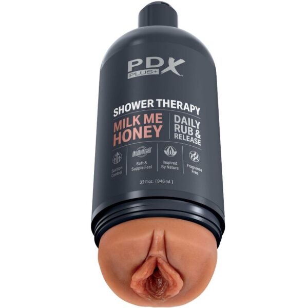 Imagen del artículo erótico PDX PLUS - MASTURBADOR STROKER DISEÑO DISCRETO DE BOTE CHAMPU MILK ME HONEY CARAMELO de PDX PLUS+ en la sección JUGUETES BIENESTAR |Juguetes para Hombres|Vaginas con vibración de Millenial Sexshop.