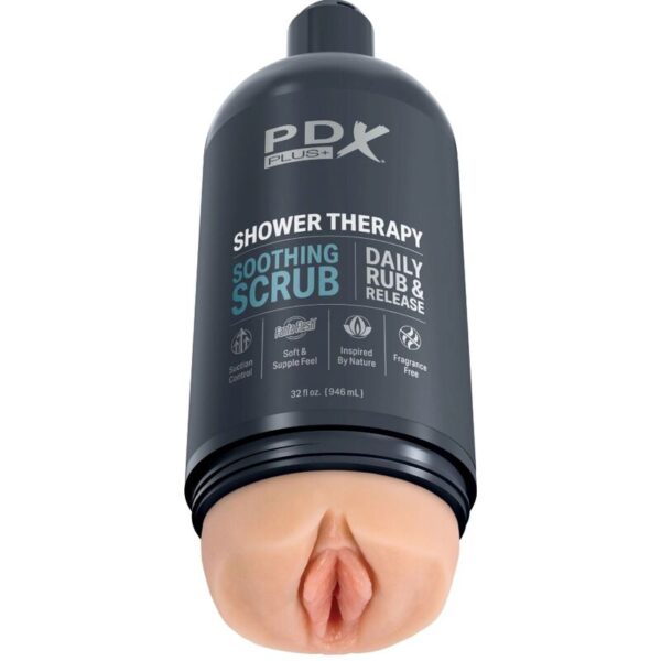Imagen del artículo erótico PDX PLUS - MASTURBADOR STROKER DISEÑO DISCRETO DE BOTE CHAMPU SOOTHING SCRUB de PDX PLUS+ en la sección JUGUETES BIENESTAR |Juguetes para Hombres|Vaginas con vibración de Millenial Sexshop.