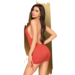 PENTHOUSE - EARTH SHAKER MINI VESTIDO ROJO S/M - Imagen 2