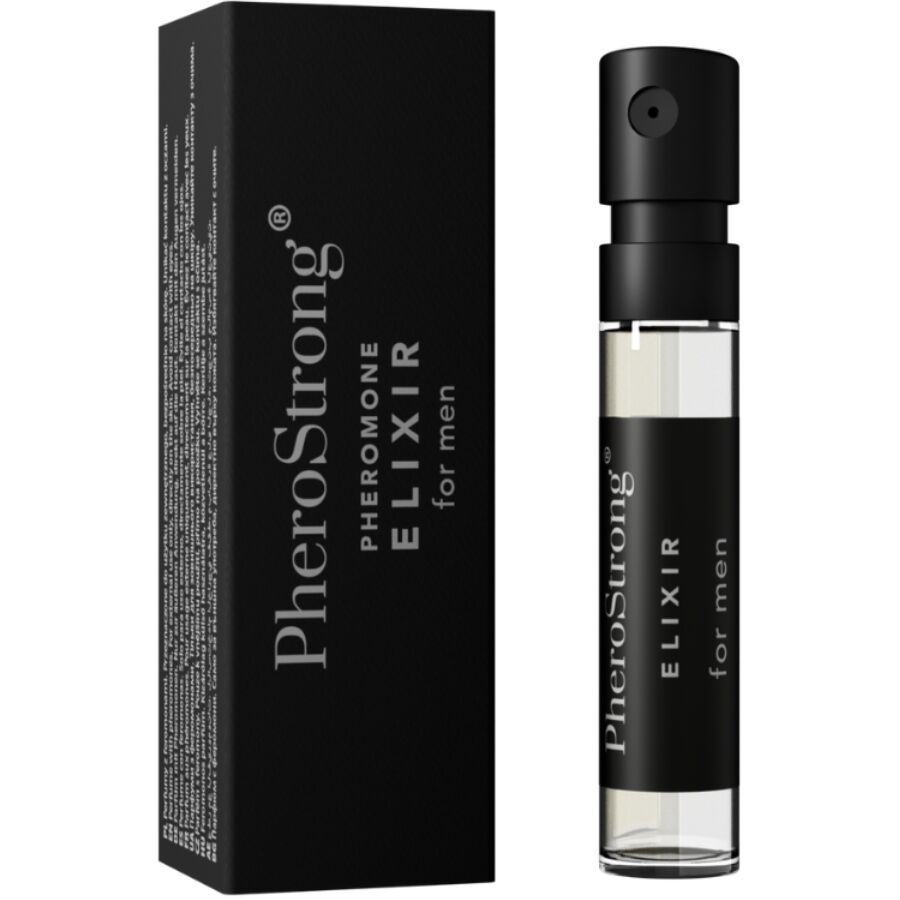 Imagen del artículo erótico PHEROSTRONG - ELIXIR DE FERÓMONAS PARA HOMBRE 2 ML de PHEROSTRONG en la sección DROGUERÍA |Perfumes |Perfumes Feromonas Masculinas de Millenial Sexshop.