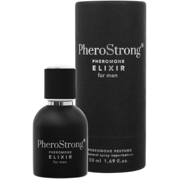 Imagen del artículo erótico PHEROSTRONG - ELIXIR DE FERÓMONAS PARA HOMBRE 50 ML de PHEROSTRONG en la sección DROGUERÍA |Perfumes |Perfumes Feromonas Masculinas de Millenial Sexshop.
