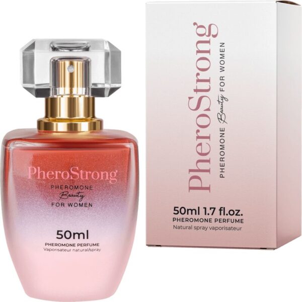 Imagen del artículo erótico PHEROSTRONG - PERFUME CON FEROMONAS BEAUTY PARA MUJER 50 ML de PHEROSTRONG en la sección DROGUERÍA |Perfumes de Millenial Sexshop.
