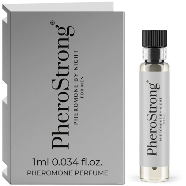 Imagen del artículo erótico PHEROSTRONG - PERFUME CON FEROMONAS BY NIGHT PARA HOMBRE 1 ML de PHEROSTRONG en la sección DROGUERÍA |Perfumes de Millenial Sexshop.