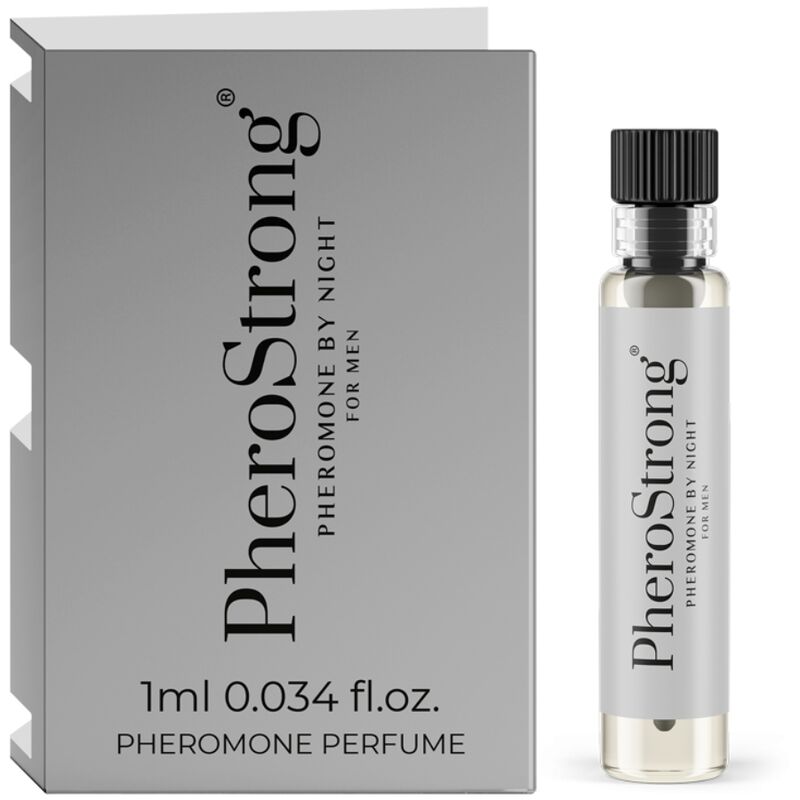 Imagen del artículo erótico PHEROSTRONG - PERFUME CON FEROMONAS BY NIGHT PARA HOMBRE 1 ML de PHEROSTRONG en la sección DROGUERÍA |Perfumes de Millenial Sexshop.