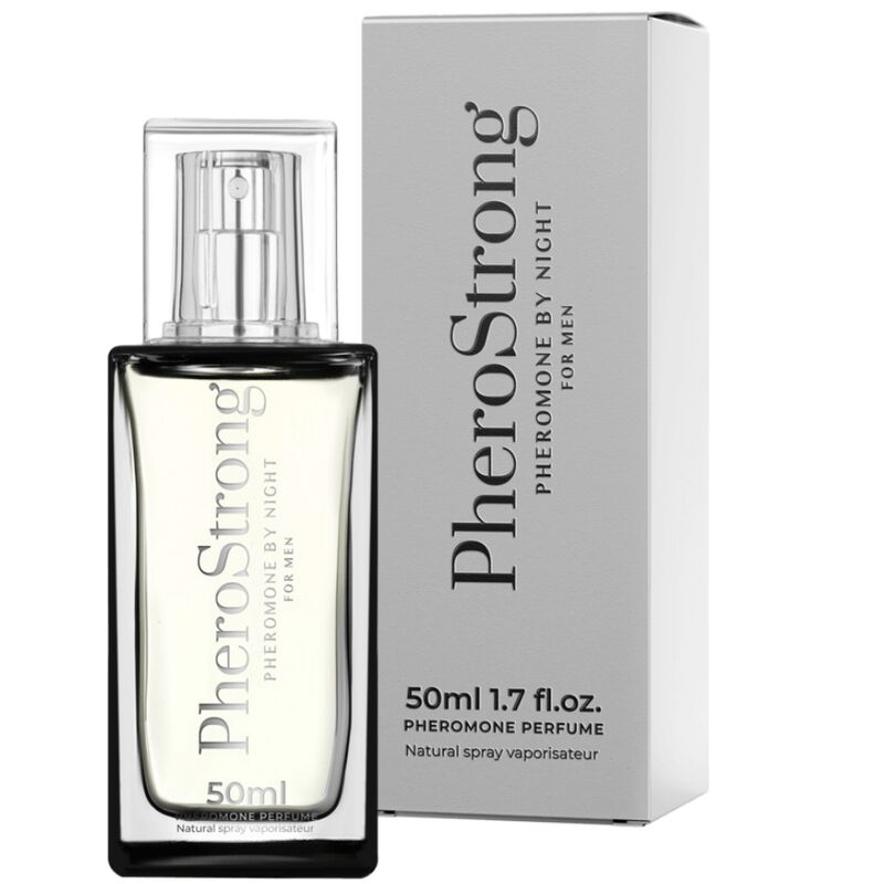 Imagen del artículo erótico PHEROSTRONG - PERFUME CON FEROMONAS BY NIGHT PARA HOMBRE 50 ML de PHEROSTRONG en la sección DROGUERÍA |Perfumes de Millenial Sexshop.