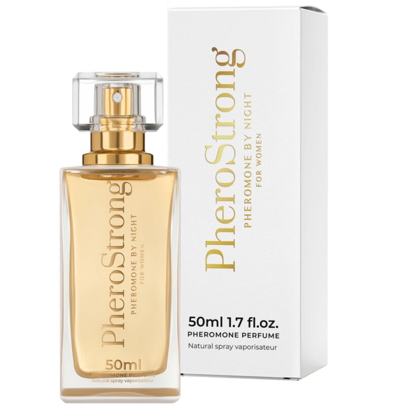 Imagen del artículo erótico PHEROSTRONG - PERFUME CON FEROMONAS BY NIGHT PARA MUJER 50 ML de PHEROSTRONG en la sección DROGUERÍA |Perfumes de Millenial Sexshop.