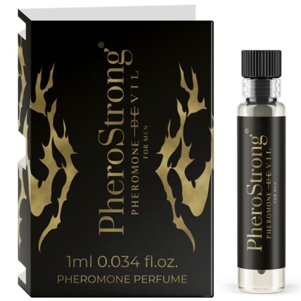 Imagen del artículo erótico PHEROSTRONG - PERFUME CON FEROMONAS DEVIL PARA HOMBRE 1 ML de PHEROSTRONG en la sección DROGUERÍA |Perfumes de Millenial Sexshop.