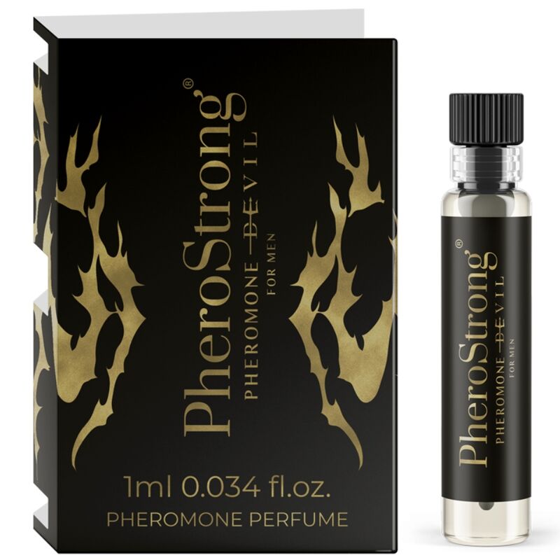 Imagen del artículo erótico PHEROSTRONG - PERFUME CON FEROMONAS DEVIL PARA HOMBRE 1 ML de PHEROSTRONG en la sección DROGUERÍA |Perfumes de Millenial Sexshop.