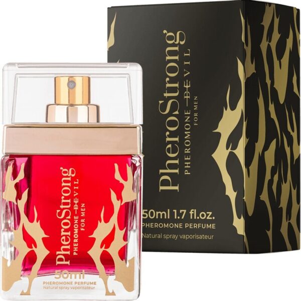 Imagen del artículo erótico PHEROSTRONG - PERFUME CON FEROMONAS DEVIL PARA HOMBRE 50 ML de PHEROSTRONG en la sección DROGUERÍA |Perfumes de Millenial Sexshop.