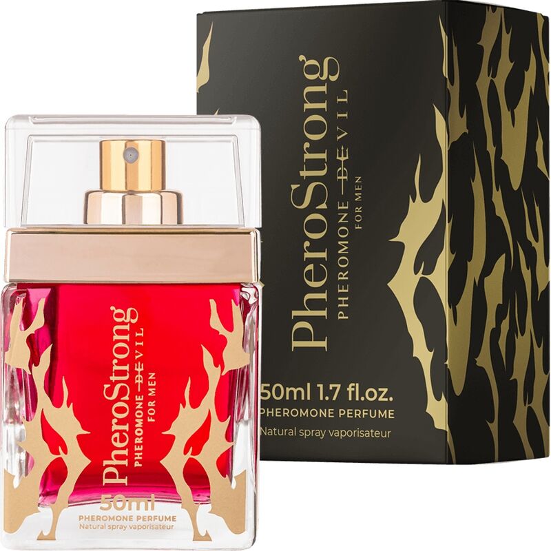 Imagen del artículo erótico PHEROSTRONG - PERFUME CON FEROMONAS DEVIL PARA HOMBRE 50 ML de PHEROSTRONG en la sección DROGUERÍA |Perfumes de Millenial Sexshop.