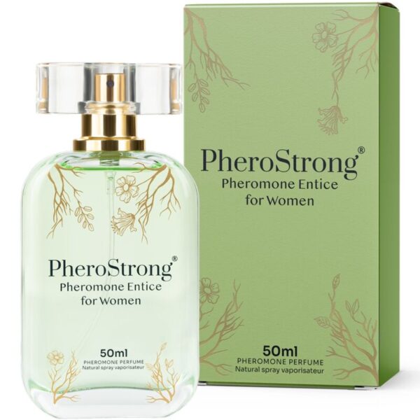Imagen del artículo erótico PHEROSTRONG - PERFUME CON FEROMONAS ENTICE PARA MUJER 50 ML de PHEROSTRONG en la sección DROGUERÍA |Perfumes de Millenial Sexshop.