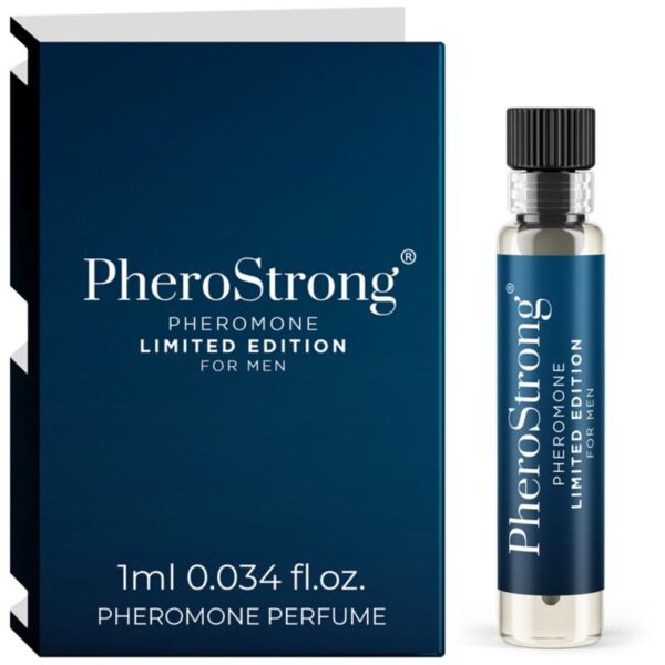 Imagen del artículo erótico PHEROSTRONG - PERFUME CON FEROMONAS LIMITED EDITION PARA HOMBRE 1 ML de PHEROSTRONG en la sección DROGUERÍA |Perfumes de Millenial Sexshop.