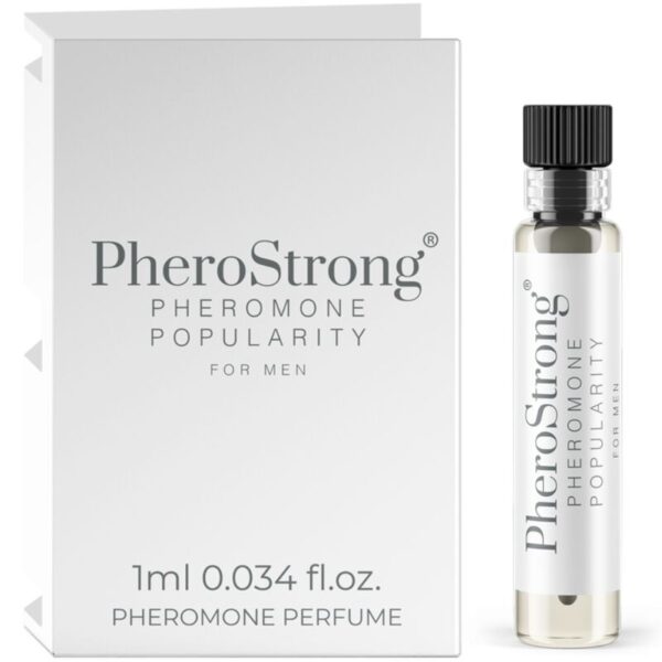 Imagen del artículo erótico PHEROSTRONG - PERFUME CON FEROMONAS POPULARITY PARA HOMBRE 1 ML de PHEROSTRONG en la sección DROGUERÍA |Perfumes de Millenial Sexshop.