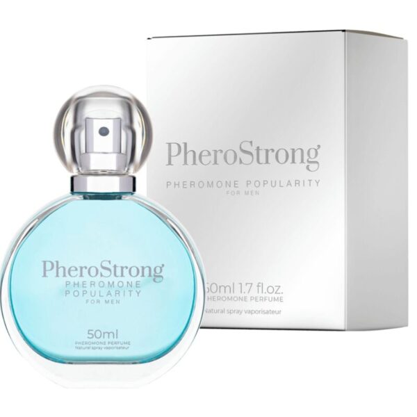 Imagen del artículo erótico PHEROSTRONG - PERFUME CON FEROMONAS POPULARITY PARA HOMBRE 50 ML de PHEROSTRONG en la sección DROGUERÍA |Perfumes de Millenial Sexshop.