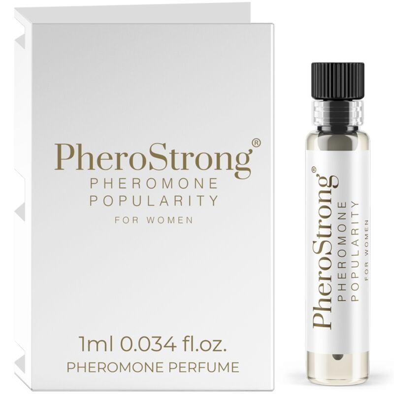 PHEROSTRONG - PERFUME CON FEROMONAS POPULARITY PARA MUJER 1 ML-MillenialSexshop-PHEROSTRONG Imagen del artículo erótico PHEROSTRONG - PERFUME CON FEROMONAS POPULARITY PARA MUJER 1 ML de PHEROSTRONG en la sección DROGUERÍA |Perfumes de Millenial Sexshop.