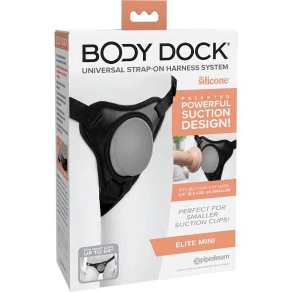 Imagen del artículo erótico PIPEDREAMS - BODY DOCK ÉLITE MINI HARNESS de PIPEDREAMS en la sección JUGUETES BIENESTAR |Arneses|Complementos Arneses de Millenial Sexshop.