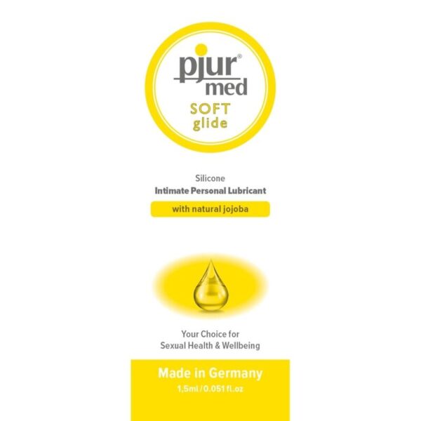 Imagen del artículo erótico PJUR - MED SOFT GLIDE LUBRICANTE SILICONA 1.5 ML de PJUR en la sección DROGUERÍA |Lubricantes|Monodosis de Millenial Sexshop.