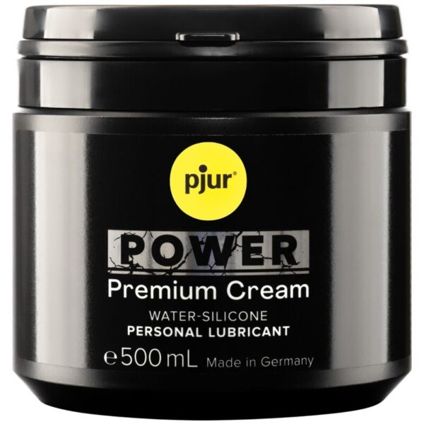 Imagen del artículo erótico PJUR - POWER PREMIUM CREAM PERSONAL LUBRICANT 500 ML de PJUR en la sección DROGUERÍA |Lubricantes|Base Agua de Millenial Sexshop.