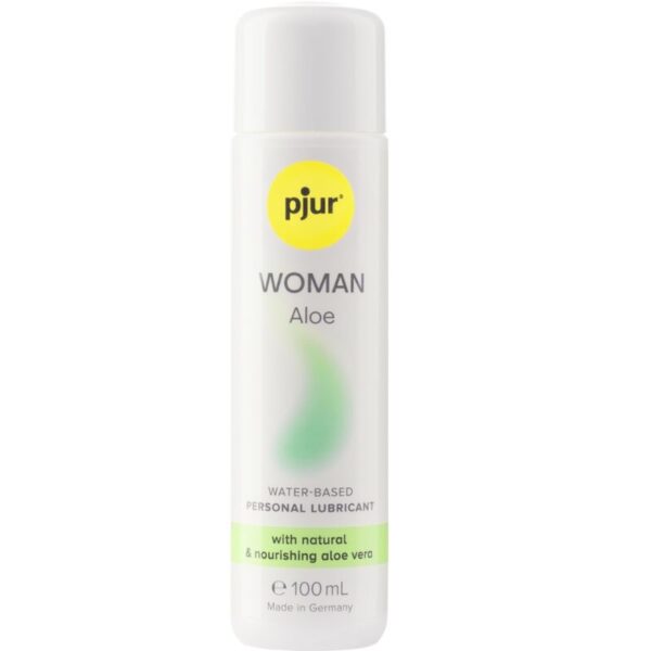 Imagen del artículo erótico PJUR - WOMAN ALOE LUBRICANTE BASE AGUA 100 ML de PJUR en la sección DROGUERÍA |Lubricantes|Base Agua de Millenial Sexshop.