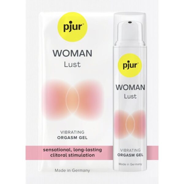Imagen del artículo erótico PJUR - WOMAN LUST MONODOSIS GEL VIBRADOR PARA ORGASMO 1.5 ML de PJUR en la sección DROGUERÍA |Lubricantes|Monodosis de Millenial Sexshop.