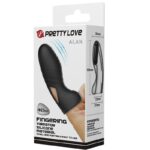 PRETTY LOVE - ALAN VIBRADOR DE DEDO SILICONA NEGRO - Imagen 9