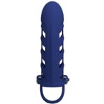 PRETTY LOVE - ALTAF ANILLO VIBRADOR CON FUNDA DE SILICONA AZUL - Imagen 5