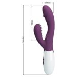 PRETTY LOVE - ANDRE VIBRADOR RABBIT & ESTIMULADOR PUNTO G MORADO - Imagen 7