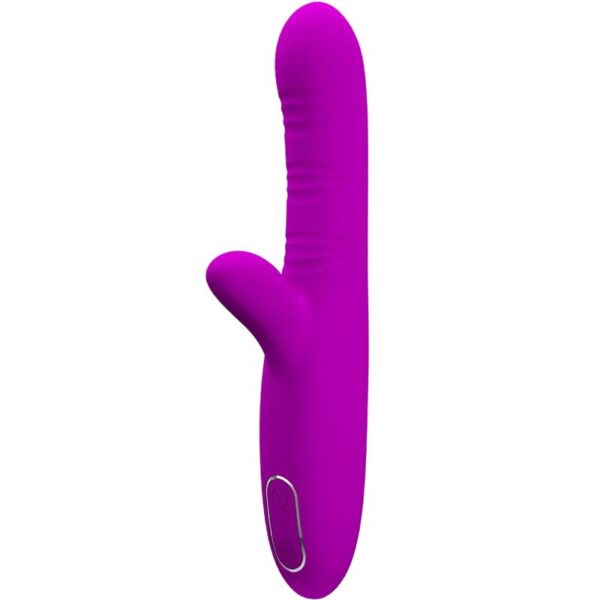 Imagen del artículo erótico PRETTY LOVE - ANGELIQUE VIBRADOR MULTIFUNCIÓN + ESTIMULADOR DE CLÍTORIS MORADO de PRETTY LOVE en la sección JUGUETES BIENESTAR |Vibradores|Vibradores HI-TECH de Millenial Sexshop.
