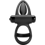 PRETTY LOVE - ANILLO VIBRADOR 10 VIBRACIONES SILICONA NEGRO - Imagen 4