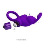 PRETTY LOVE - ANILLO VIBRADOR I CONEJO PARA PENE MORADO - Imagen 7