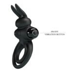 PRETTY LOVE - ANILLO VIBRADOR III CONEJO PARA PENE NEGRO - Imagen 7