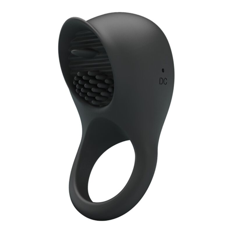 Imagen del artículo erótico PRETTY LOVE - ANILLO VIBRADOR PARA PENE CON LENGUA NEGRO de PRETTY LOVE MALE en la sección JUGUETES BIENESTAR |Juguetes para Hombres|Accesorios para el pene|Anillos Pene|Anillos con Vibración de Millenial Sexshop.