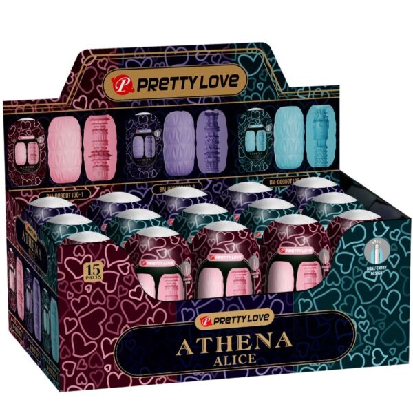 Imagen del artículo erótico PRETTY LOVE - ATHENA ALICE PACK 15 MASTURBADORES MASCULINOS VARIOS de PRETTY LOVE en la sección JUGUETES BIENESTAR |Juguetes para Hombres|Masturbadores varios de Millenial Sexshop.