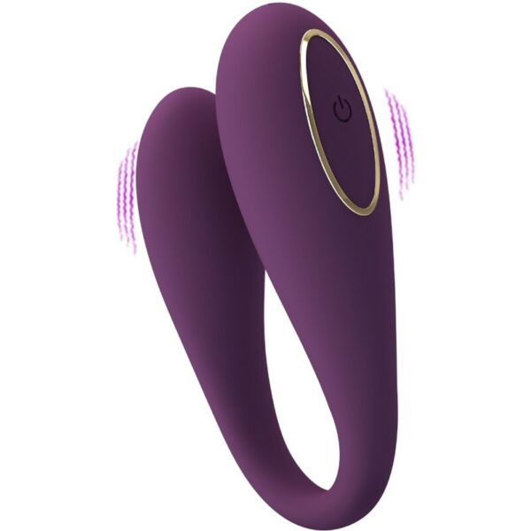 Imagen del artículo erótico PRETTY LOVE - AUGUST VIBRADOR DOBLE PLACER APP REMOTE de PRETTY LOVE C-TYPE en la sección JUGUETES BIENESTAR |Vibradores|Vibrador Parejas U de Millenial Sexshop.