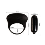 PRETTY LOVE - BERTRAM ANILLO VIBRADOR NEGRO - Imagen 5