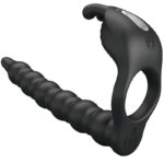 Imagen del artículo erótico PRETTY LOVE - BLACKNEY ANILLO PENE CON PLUG VIBRADOR NEGRO de PRETTY LOVE en la sección JUGUETES BIENESTAR |Anal|Plugs Anales de Millenial Sexshop.