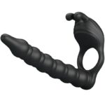 PRETTY LOVE - BLACKNEY ANILLO PENE CON PLUG VIBRADOR NEGRO - Imagen 4