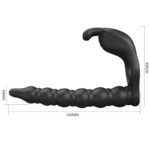 PRETTY LOVE - BLACKNEY ANILLO PENE CON PLUG VIBRADOR NEGRO - Imagen 5