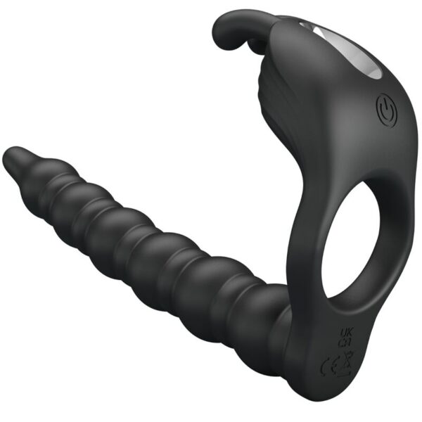 Imagen del artículo erótico PRETTY LOVE - BLACKNEY ANILLO PENE CON PLUG VIBRADOR NEGRO de PRETTY LOVE en la sección JUGUETES BIENESTAR |Anal|Plugs Anales de Millenial Sexshop.