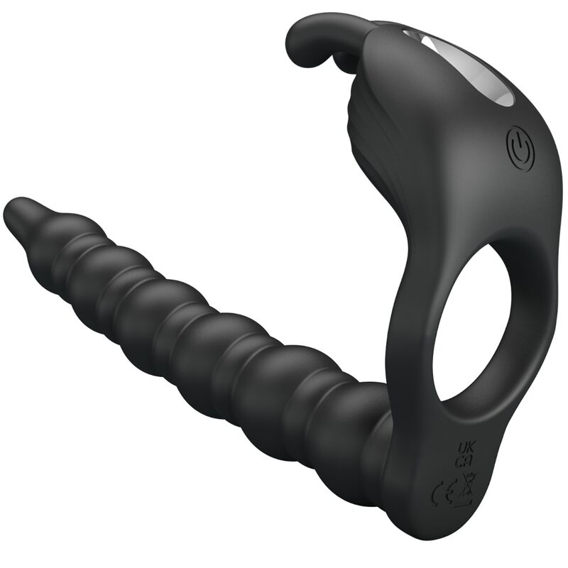 Imagen del artículo erótico PRETTY LOVE - BLACKNEY ANILLO PENE CON PLUG VIBRADOR NEGRO de PRETTY LOVE en la sección JUGUETES BIENESTAR |Anal|Plugs Anales de Millenial Sexshop.