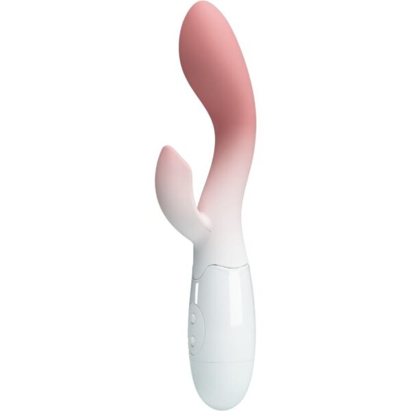 Imagen del artículo erótico PRETTY LOVE - BRIGHTY VIBRADOR PUNTO G + ESTIMULADOR CLÍTORIS 30 VIBRACIONES ROSA de PRETTY LOVE en la sección JUGUETES BIENESTAR |Vibradores|Vibradores Rabbit de Millenial Sexshop.